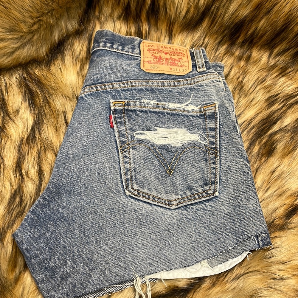 Levi’s shorts , size 31, vintage ripped